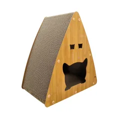 Domek dla kota w kształcie dyni z drapakiem