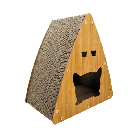 Domek dla kota w kształcie dyni z drapakiem