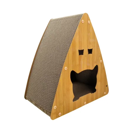 Domek dla kota w kształcie dyni z drapakiem