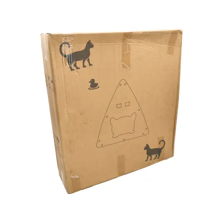 Domek dla kota w kształcie dyni z drapakiem