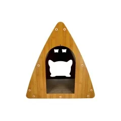 Domek dla kota w kształcie dyni z drapakiem