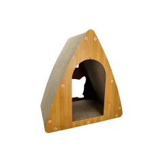 Domek dla kota w kształcie dyni z drapakiem