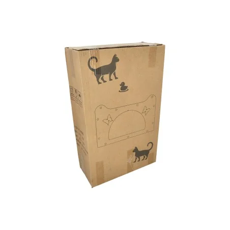 Duża, półeliptyczna deska do drapania dla kota w kształcie motyla