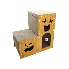 Domek dla kota w kształcie litery L -1 z drapakiem