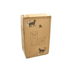 Domek dla kota w kształcie litery L -1 z drapakiem