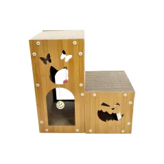 Domek dla kota w kształcie litery L -1 z drapakiem