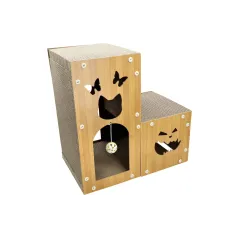 Domek dla kota w kształcie litery L -1 z drapakiem