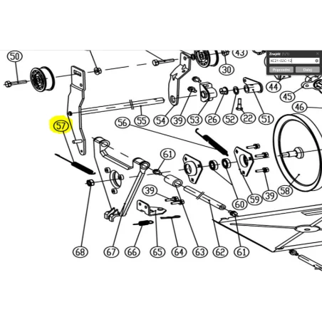 Sprężyna CEDRUS zamiatarka ZM02
