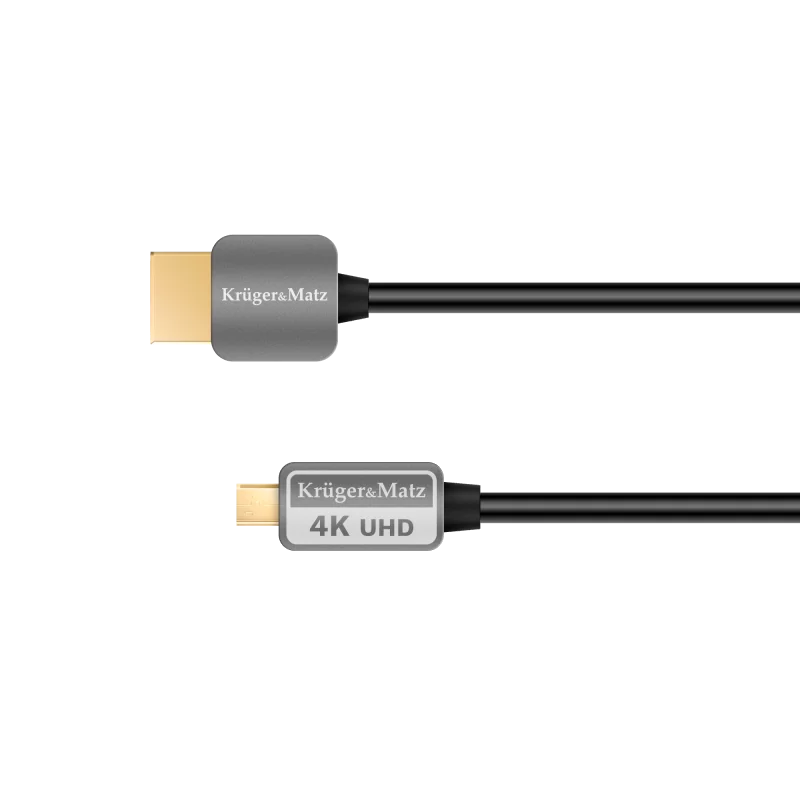 Kabel HDMI - micro HDMI wtyk-wtyk (A-D) 1.8m Kruger&Matz