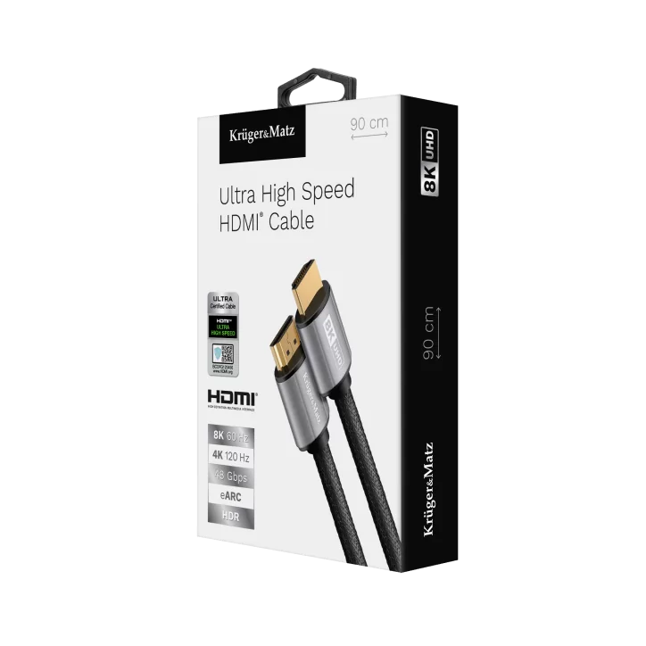 Kabel HDMI-HDMI 2.1 8K 0,9 m Kruger&Matz