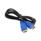 Kabel HDMI-HDMI standard 1.4V blue 1,2m