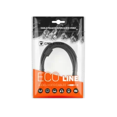 Kabel jack 3.5 wtyk-wtyk 1.0m Cabletech Eco-Line