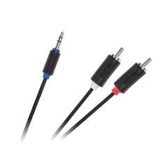 Kabel Jack 3.5-2RCA 1.0m Cabletech standard