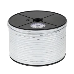 Kabel koncentryczny 3c 2v biały 100m CCS