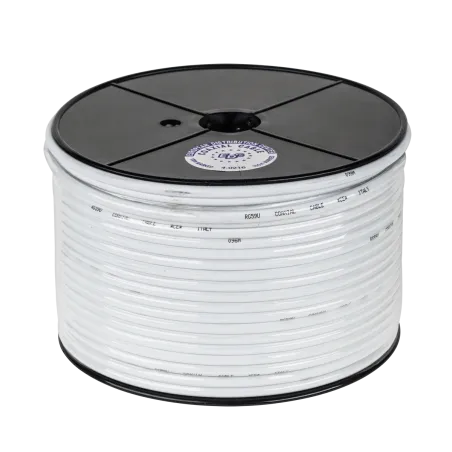 Kabel koncentryczny 3c 2v biały 100m CCS