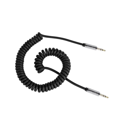 Kabel stereo jack 3.5 wtyk - wtyk 1.5m Kruger&Matz kabel sprężynka