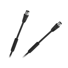 Kabel TV-Video czarny z filtrami 5m