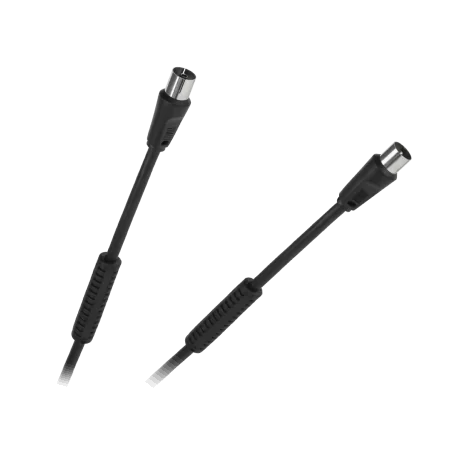 Kabel TV-Video czarny z filtrami 5m