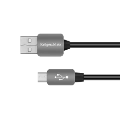 Kabel USB - micro USB wtyk-wtyk 0.2m Kruger&Matz