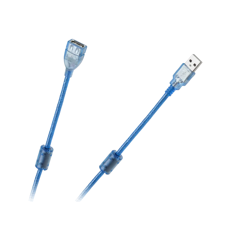 Kabel USB 2.0 Az -Am przedłużacz 5m ekran+filtr