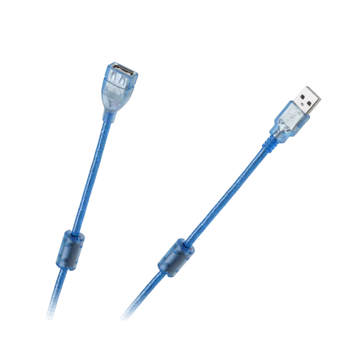 Kabel USB 2.0 Az -Am przedłużacz 5m ekran+filtr