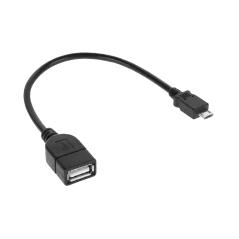 Kabel USB gniazdo A - wtyk micro USB 20cm