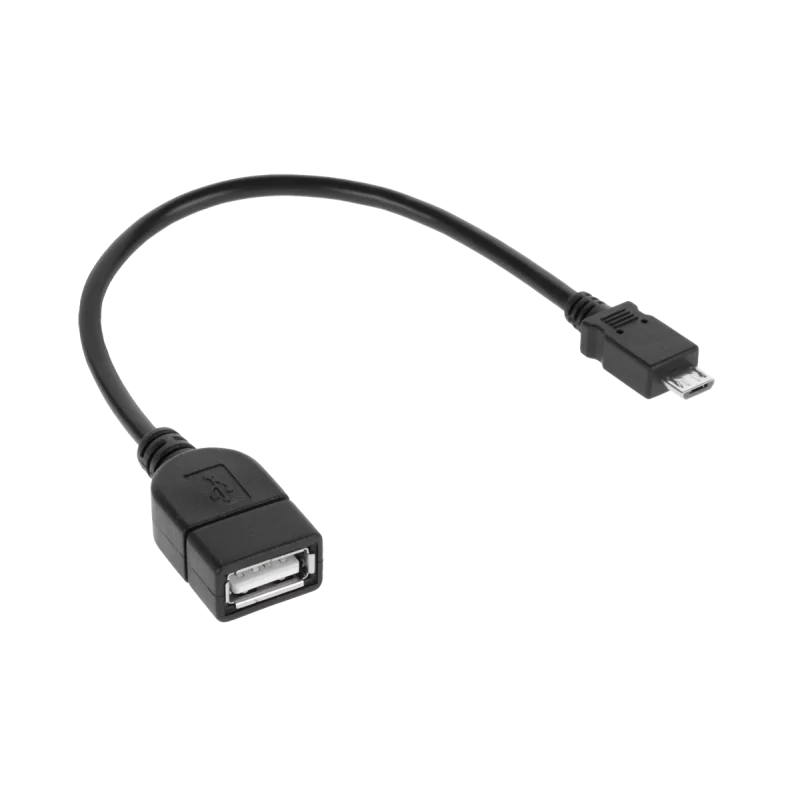 Kabel USB gniazdo A - wtyk micro USB 20cm