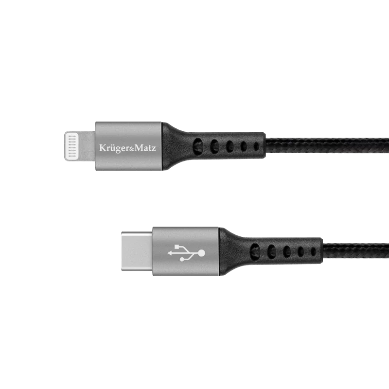 Kabel USB typu C - wtyk Lightning C94 MFi 1 m Kruger&Matz