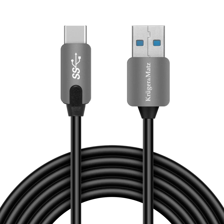 Kabel USB wtyk 3.0 - wtyk typu C 5 Gbps 0,5m Kruger&Matz