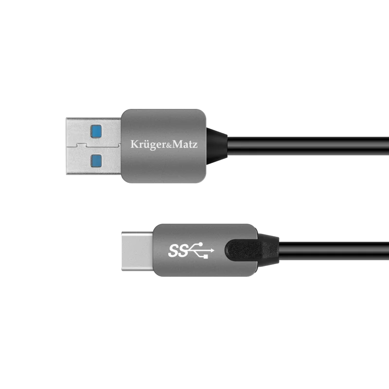 Kabel USB wtyk 3.0 - wtyk typu C 5 Gbps 1 m Kruger&Matz