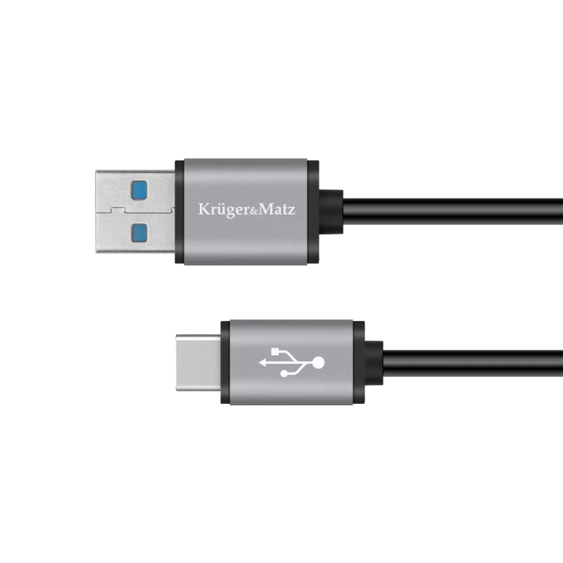 Kabel USB wtyk 3.0V - wtyk typu C 5 Gbps 1m Kruger&Matz Basic