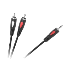 Kabel wtyk jack 3.5 - 2RCA 1.0m Cabletech Eco-Line