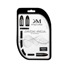 Kabel wtyk jack 3.5 - 2RCA stereo 1.0m Kruger&Matz