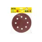 Krążki ścierne 180 mm, P60, na rzep, z 8 otworami, 5 szt.