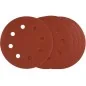 Krążki ścierne 180 mm, P80, na rzep, z 8 otworami, 5 szt.