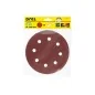 Krążki ścierne 180 mm, P80, na rzep, z 8 otworami, 5 szt.