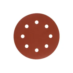 Krążki ścierne 180 mm, P100, na rzep, z 8 otworami, 5 szt.