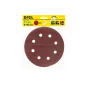 Krążki ścierne 180 mm, P150, na rzep, z 8 otworami, 5 szt.