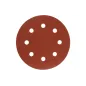 Krążki ścierne 180 mm, P180, na rzep, z 8 otworami, 5 szt.