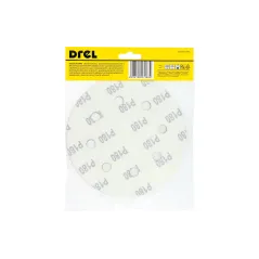 Krążki ścierne 180 mm, P180, na rzep, z 8 otworami, 5 szt.