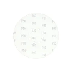 Krążki ścierne 225 mm, P60, na rzep, z 8 otworami, 5 szt.