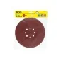 Krążki ścierne 225 mm, P80, na rzep, z 8 otworami, 5 szt.