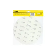 Krążki ścierne 225 mm, P150, na rzep, z 8 otworami, 5 szt.