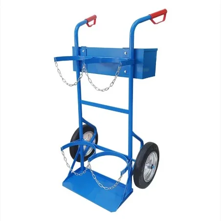 wózek do butli gazowych 2 butle koła pełne Sherman