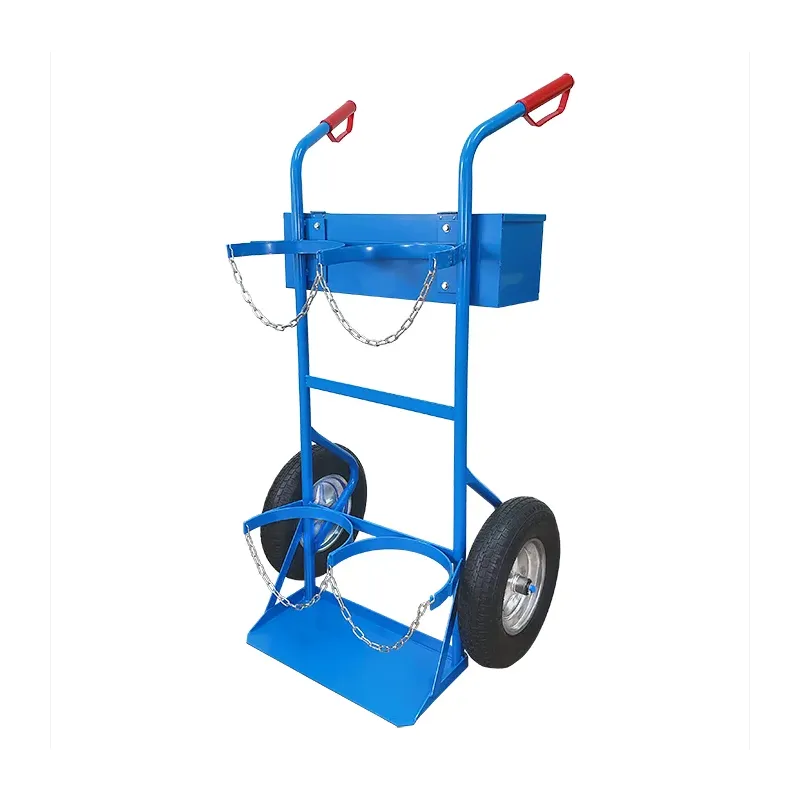 Wózek do butli gazowych 2 butle koła pneumatyczne