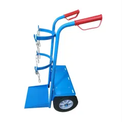 Wózek spawalniczy do butli gazowych 1 butla z półką na spawarkę koła pełne Sherman