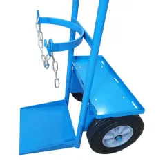 Wózek spawalniczy do butli gazowych 1 butla z półką na spawarkę koła pełne Sherman