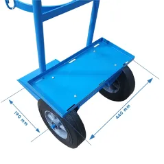 Wózek spawalniczy do butli gazowych 1 butla z półką na spawarkę koła pełne Sherman