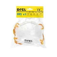 Półmaska przeciwpyłowa FFP2, 5 szt. Drel