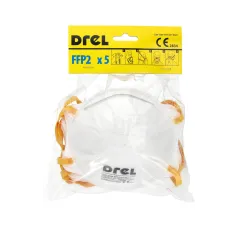 Półmaska przeciwpyłowa FFP2, 5 szt. Drel